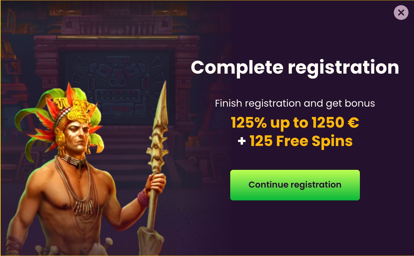 Complete Bizzo Casino Registration - Final step showing account confirmation